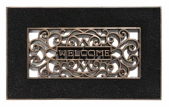 HAMAT Buitenmat Mathara - 70x45cm - Naturel/Zwart - Deurmat