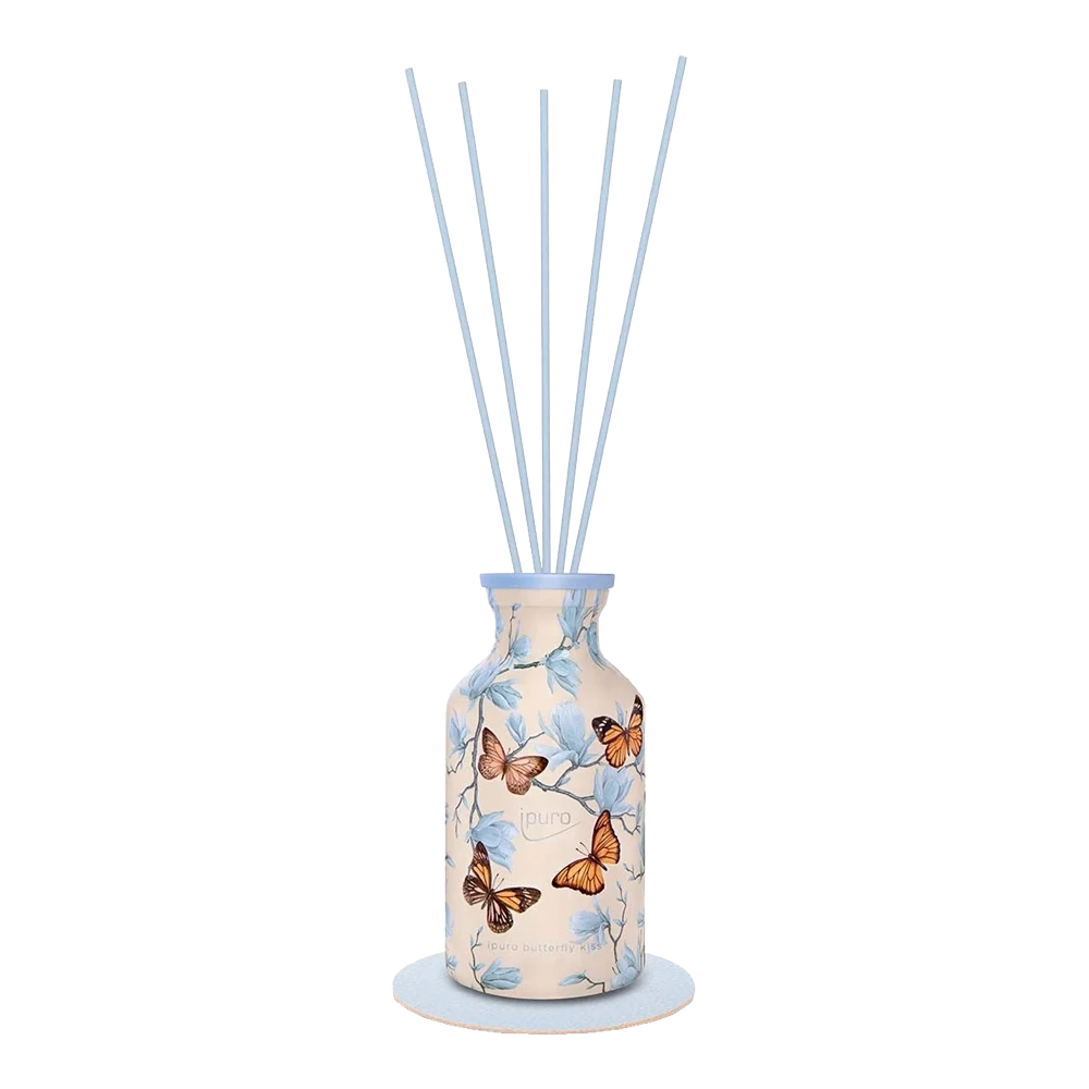 Ipuro Geurdiffuser Butterfly Kiss 240ml - Geurstokjes 4 Ipuro Geurdiffuser Butterfly Kiss 240ml - Geurstokjes - Afbeelding 2