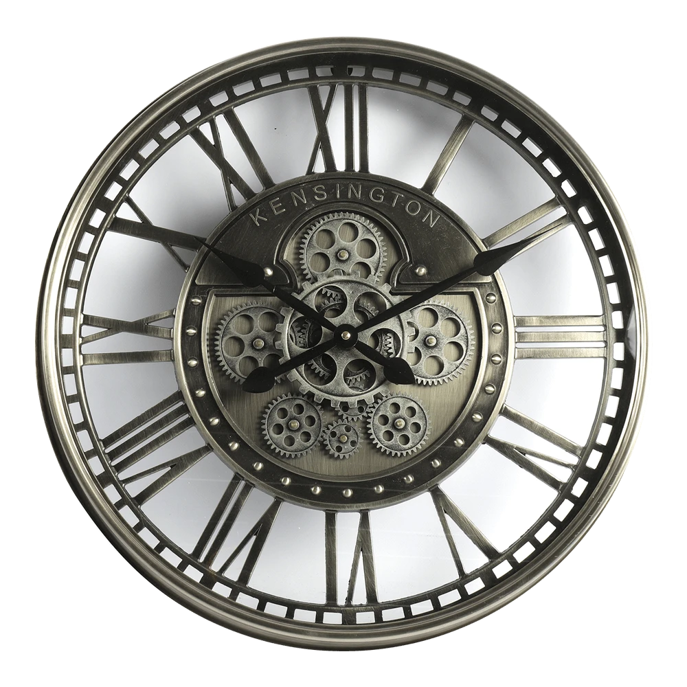 Klok Levi Silver U00f8 53,5 Cm - Wandklok