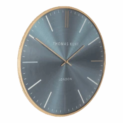 Klok Oyster Staalblauw/goud U00f8 65 Cm - Wandklok