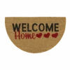HAMAT Kokosmat Ruco Welcome Home Halfrond - 75x45cm - Naturel - Deurmat -Huisdecoratie kokosmat ruco welcome home halfrond 75x45cm naturel deurmat 1