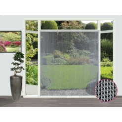 Vliegengordijn Evora - Transparant - 90 X 210cm - Sun-Arts -Huisdecoratie vliegengordijn evora transparant 90 x 210cm sun arts 90 4 2