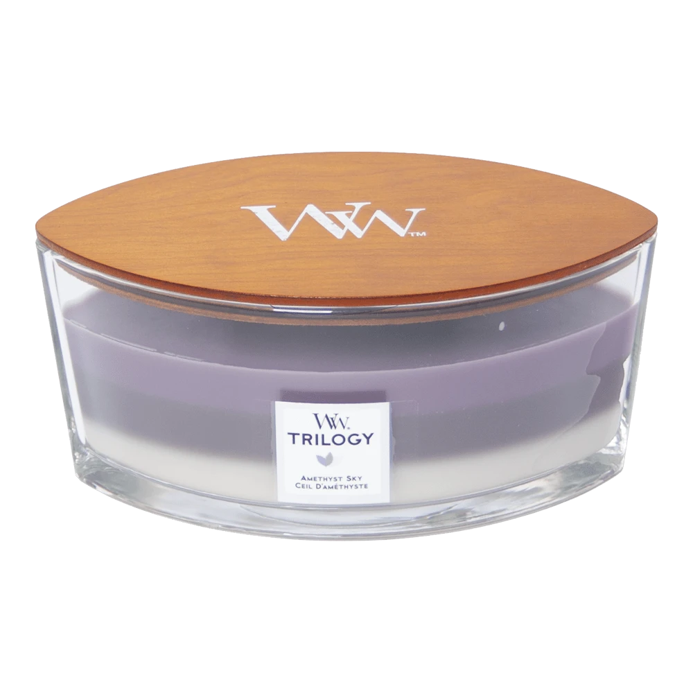 Woodwick Amethyst Sky Trilogy Ellipse Candle - Geurkaars 3 Woodwick Amethyst Sky Trilogy Ellipse Candle - Geurkaars