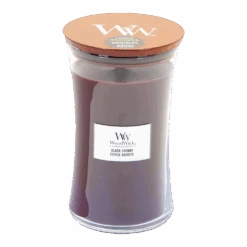 Woodwick Black Cherry Large Candle - Geurkaars