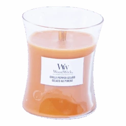 Woodwick Chili Pepper Gelato Medium Candle - Geurkaars -Huisdecoratie woodwick chili pepper gelato m candle geurskaars 2 4