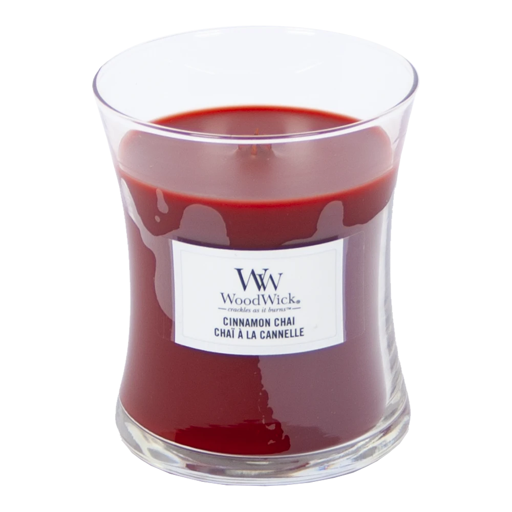 Woodwick Cinnamon Chai Medium Candle - Geurkaars 4 Woodwick Cinnamon Chai Medium Candle - Geurkaars - Afbeelding 2