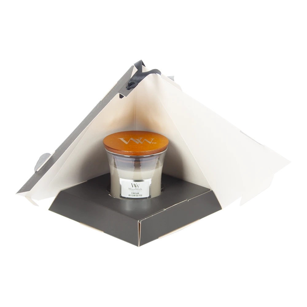 Woodwick Deluxe Gift Set Mini Jar Fireside - Geurkaars 4 Woodwick Deluxe Gift Set Mini Jar Fireside - Geurkaars - Afbeelding 2