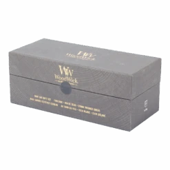 Woodwick Deluxe Gift Set Mini Jar Woody - Geurkaars -Huisdecoratie woodwick deluxe gift set mini jar woody geurkaars 2