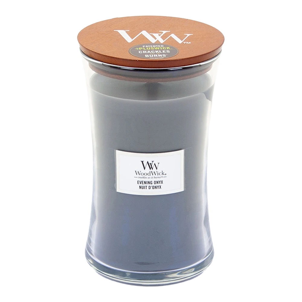 Woodwick Evening Onyx Large Candle - Geurkaars 3 Woodwick Evening Onyx Large Candle - Geurkaars
