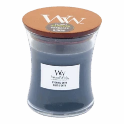 Woodwick Evening Onyx Medium Candle - Geurkaars