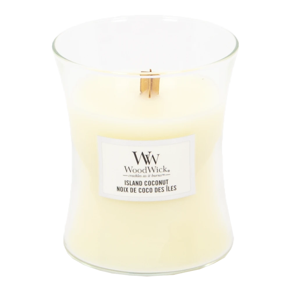 Woodwick Island Coconut Medium Candle - Geurkaars 4 Woodwick Island Coconut Medium Candle - Geurkaars - Afbeelding 2