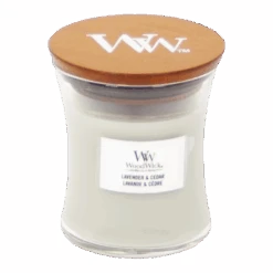 Woodwick Lavender & Cedar Mini Candle - Geurkaars