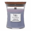 Woodwick Lavender Spa Medium Candle - Geurkaars -Huisdecoratie woodwick lavender spa medium candle geurskaars 1