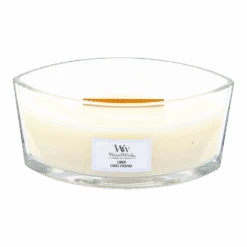 Woodwick Linen Ellipse Candle - Geurkaars -Huisdecoratie woodwick linen ellipse candle geurskaars 2 5