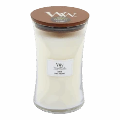 Woodwick Linen Large Candle - Geurkaars