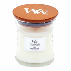 Woodwick Linen Mini Candle - Geurkaars