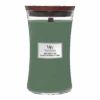 Woodwick Mint Leaves & Oak Large Candle - Geurkaars -Huisdecoratie woodwick mint leaves oak large candle geurkaars 1