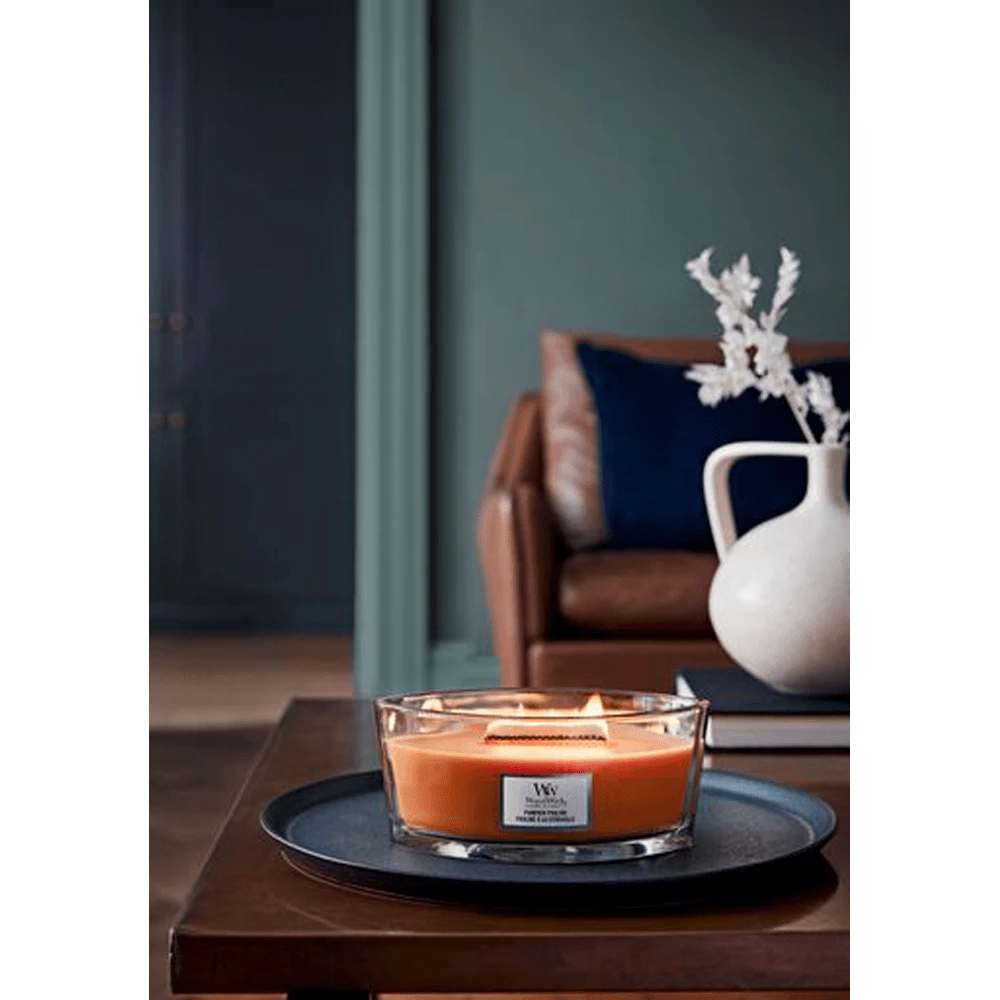 Woodwick Pumpkin Praline Ellipse Candle - Geurkaars 4 Woodwick Pumpkin Praline Ellipse Candle - Geurkaars - Afbeelding 2