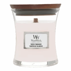 Woodwick Sheer Tuberose Mini Candle - Geurkaars