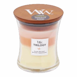 Woodwick Trilogy Island Getaway Medium Candle - Geurkaars