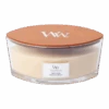 Woodwick Vanilla Bean Ellipse Candle - Geurkaars -Huisdecoratie woodwick vanilla bean ellipse candle geurskaars 1