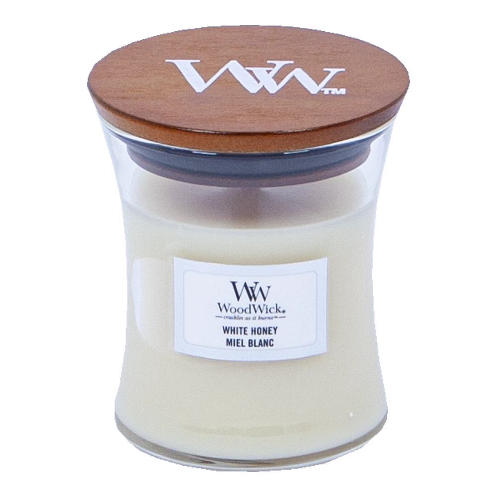 Woodwick White Honey Mini Candle - Geurkaars 3 Woodwick White Honey Mini Candle - Geurkaars