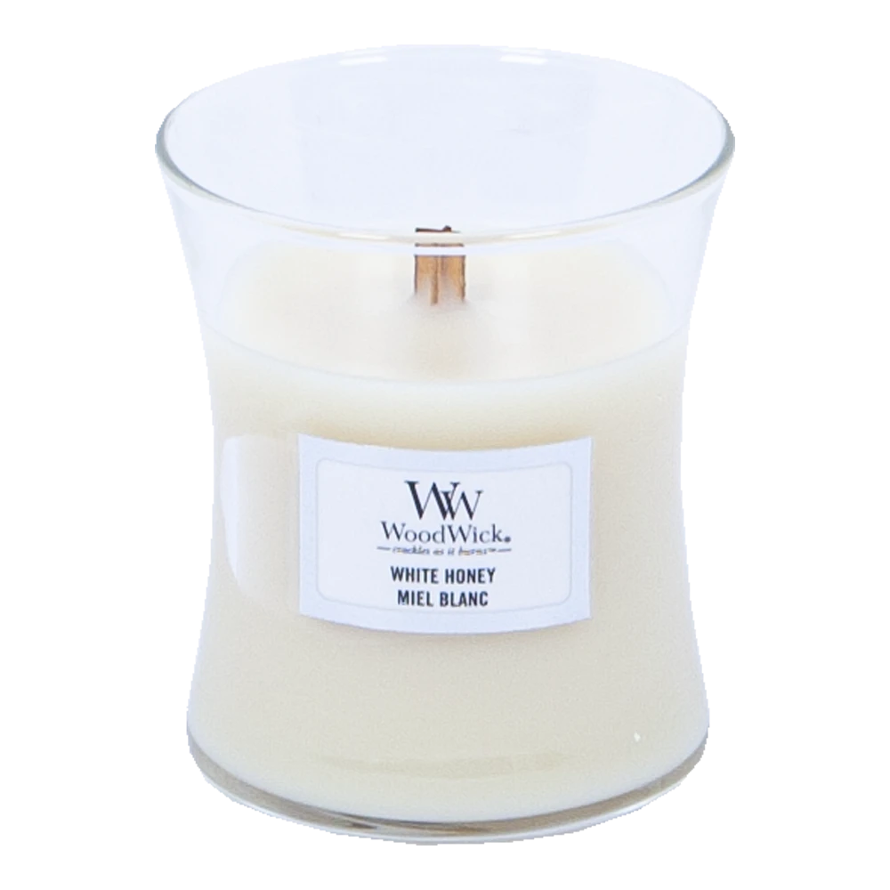 Woodwick White Honey Mini Candle - Geurkaars 4 Woodwick White Honey Mini Candle - Geurkaars - Afbeelding 2
