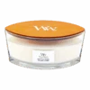 Woodwick White Tea & Jasmine Ellipse Candle - Geurkaars -Huisdecoratie woodwick white tea jasmine l candle geurskaars 1 4