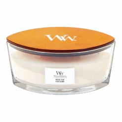 Woodwick White Teak Ellipse Candle - Geurkaars